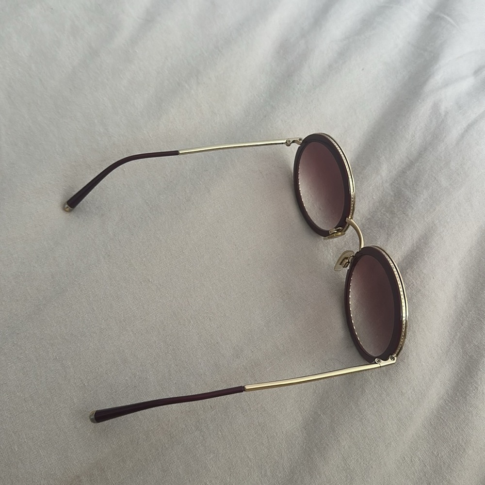 Dolce & Gabbana Round Gold Sunglasses - Picture 8 of 9